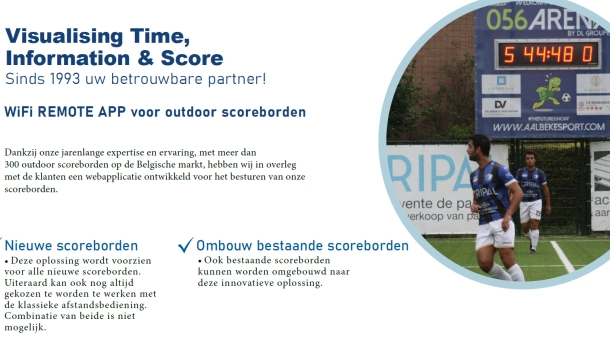 voetbalscorebord