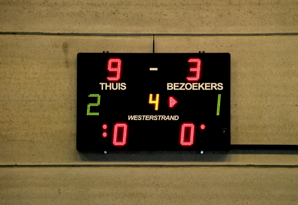 Realisatie Westerstrand - scorebord