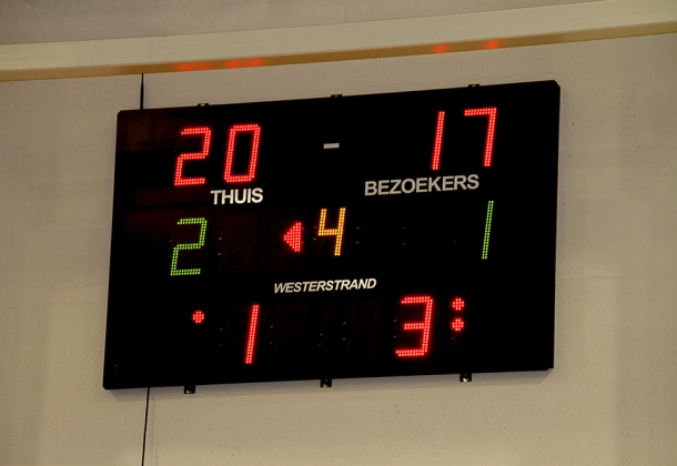 Realisatie Westerstrand - scorebord