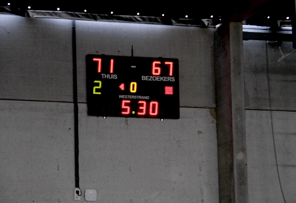 Realisatie Westerstrand - scorebord