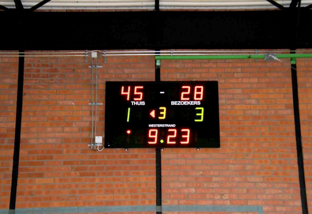Realisatie Westerstrand - scorebord