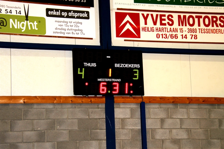 Realisatie Westerstrand - scorebord