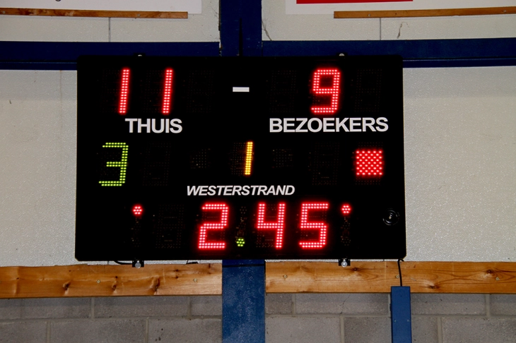 Realisatie Westerstrand - scorebord
