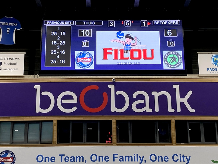 Realisatie Westerstrand - scorebord