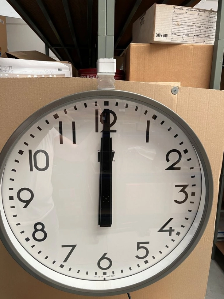 analoge klok met cijfers