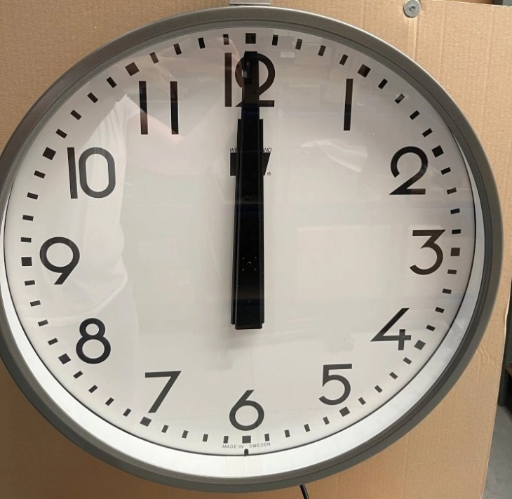 analoge klok met cijfers