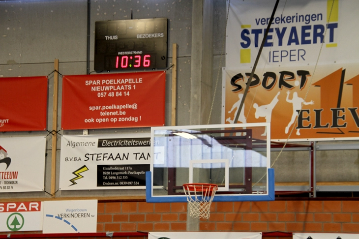 Realisatie Westerstrand - scorebord