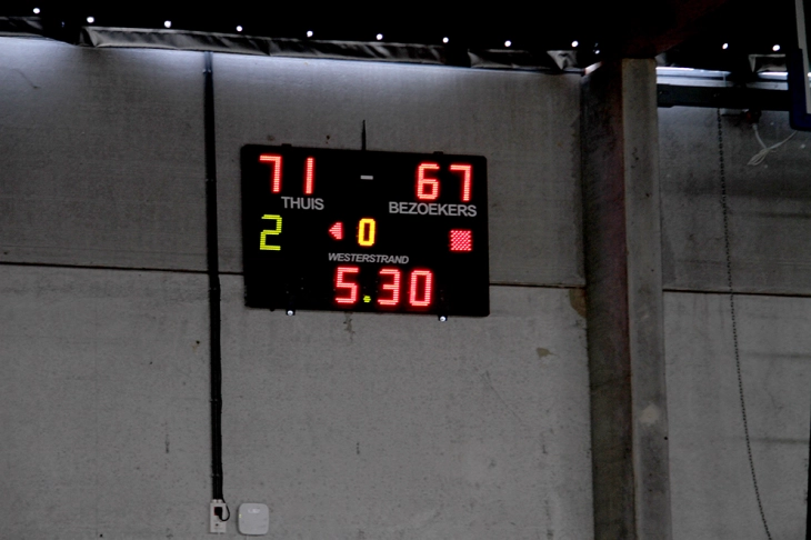 Realisatie Westerstrand - scorebord