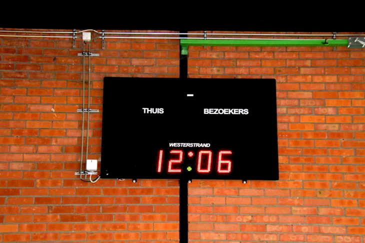 Realisatie Westerstrand - scorebord