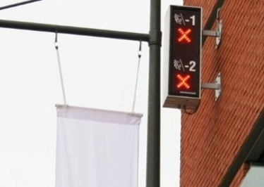 Aanduiding vrije plaatsing parking Vrij/Vol