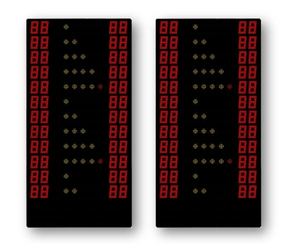 Basic 250 module weergave persoonlijke fouten en score voor basketbal